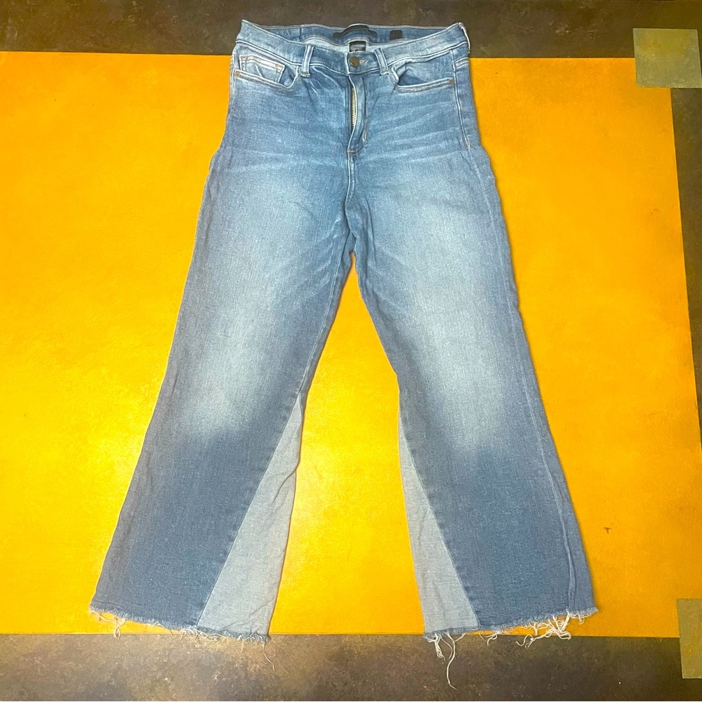 SP Black Label  Wide Leg Two Tone Jeans